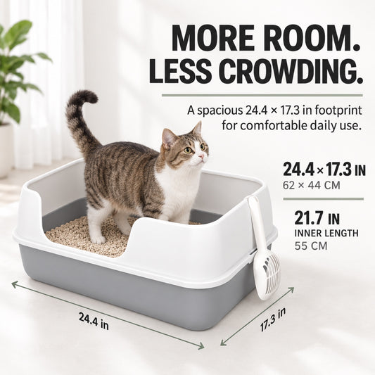GAVPEPY High-Sided Cat Litter Box, 3 Options image 2 - 1.jpg