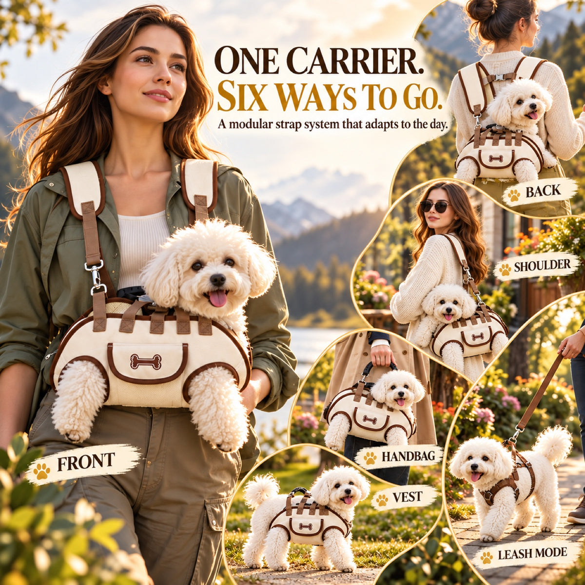 Convertible Pet Carrier Backpack, 4 Sizes and 2 Carry Styles, By GAVPEPY image 2 - 1.jpg