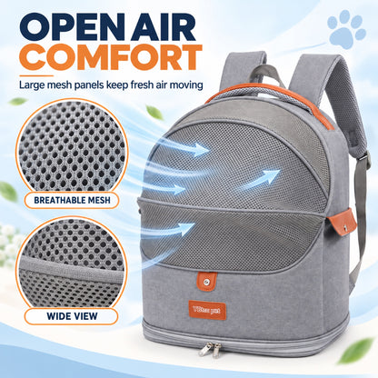 Foldable Mesh Pet Carrier Backpack, 4 Colors, By GAVPEPY image 2 - 1.jpg