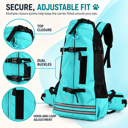 Large Dog Travel Backpack Carrier, 2 Sizes, 3 Colors, By GAVPEPY image 2 - 1.jpg