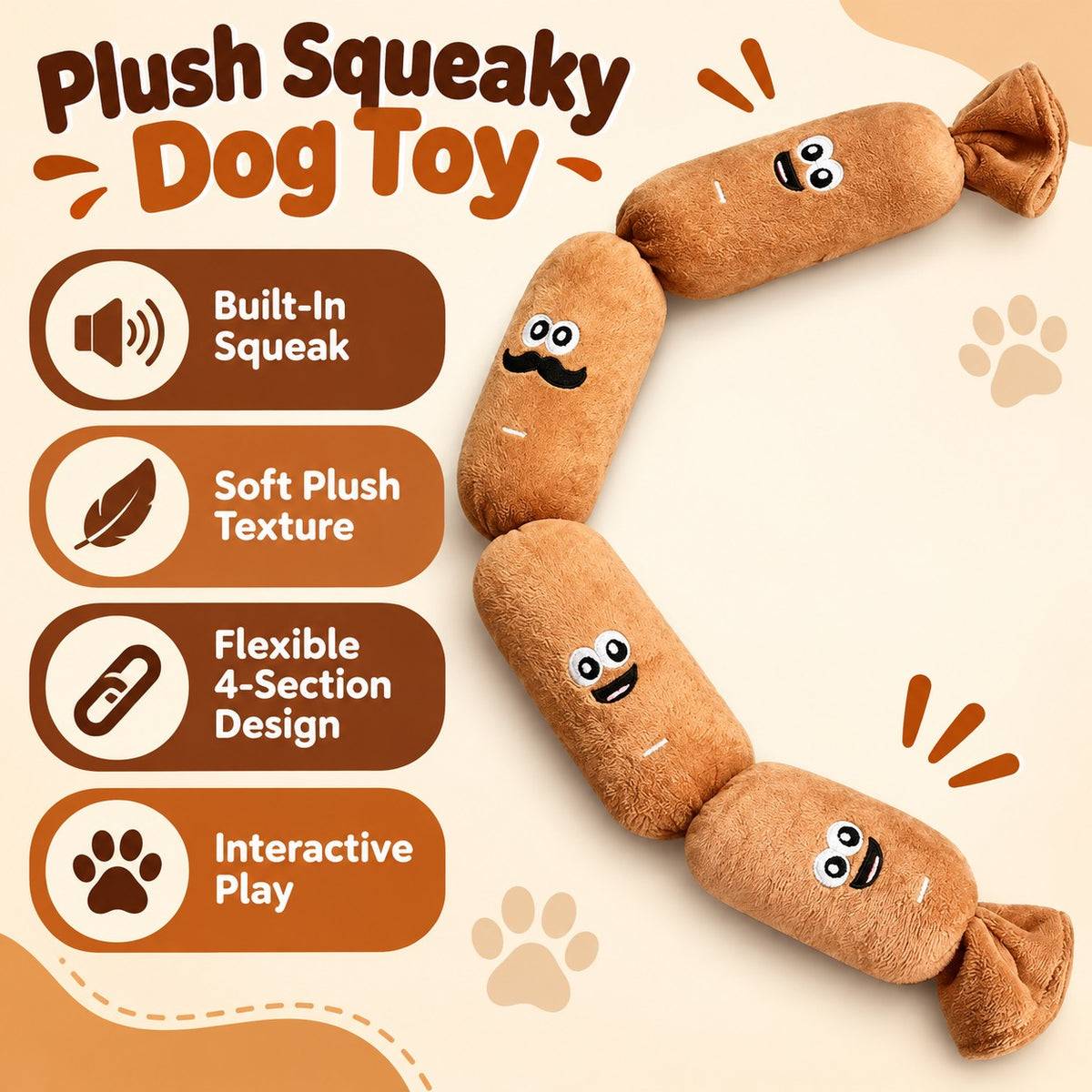 其它 Plush Squeaky Dog Toy, 1 Style, By GAVPEPY image 2 - 1.jpg