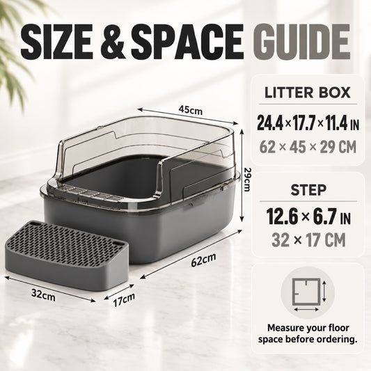 GAVPEPY High-Sided Cat Litter Box, 4 Options image 2 - 1.jpg