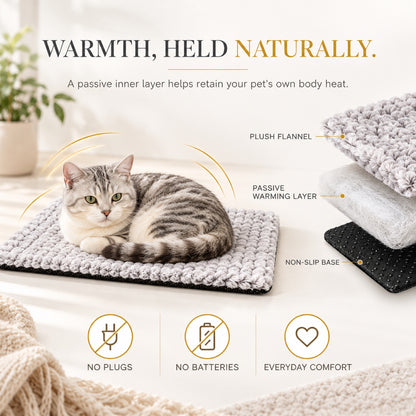 Flannel Self-Warming Pet Mat, 3 Sizes, By GAVPEPY image 2 - 1.jpg