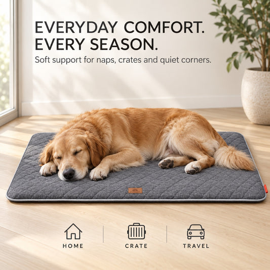 Linen Pet Bed Mat, 4 Colors & 3 Sizes, By GAVPEPY image 2 - 1.jpg