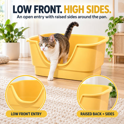 GAVPEPY Extra Large High-Sided Cat Litter Box, 3 Options image 2 - 1.jpg