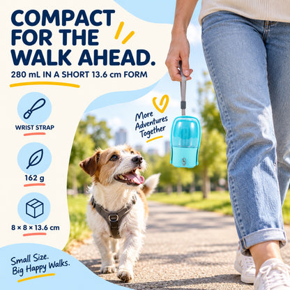 Foldable Pet Water Bottle, 220 mL, 2 Colors, By GAVPEPY image 2 - 1.jpg