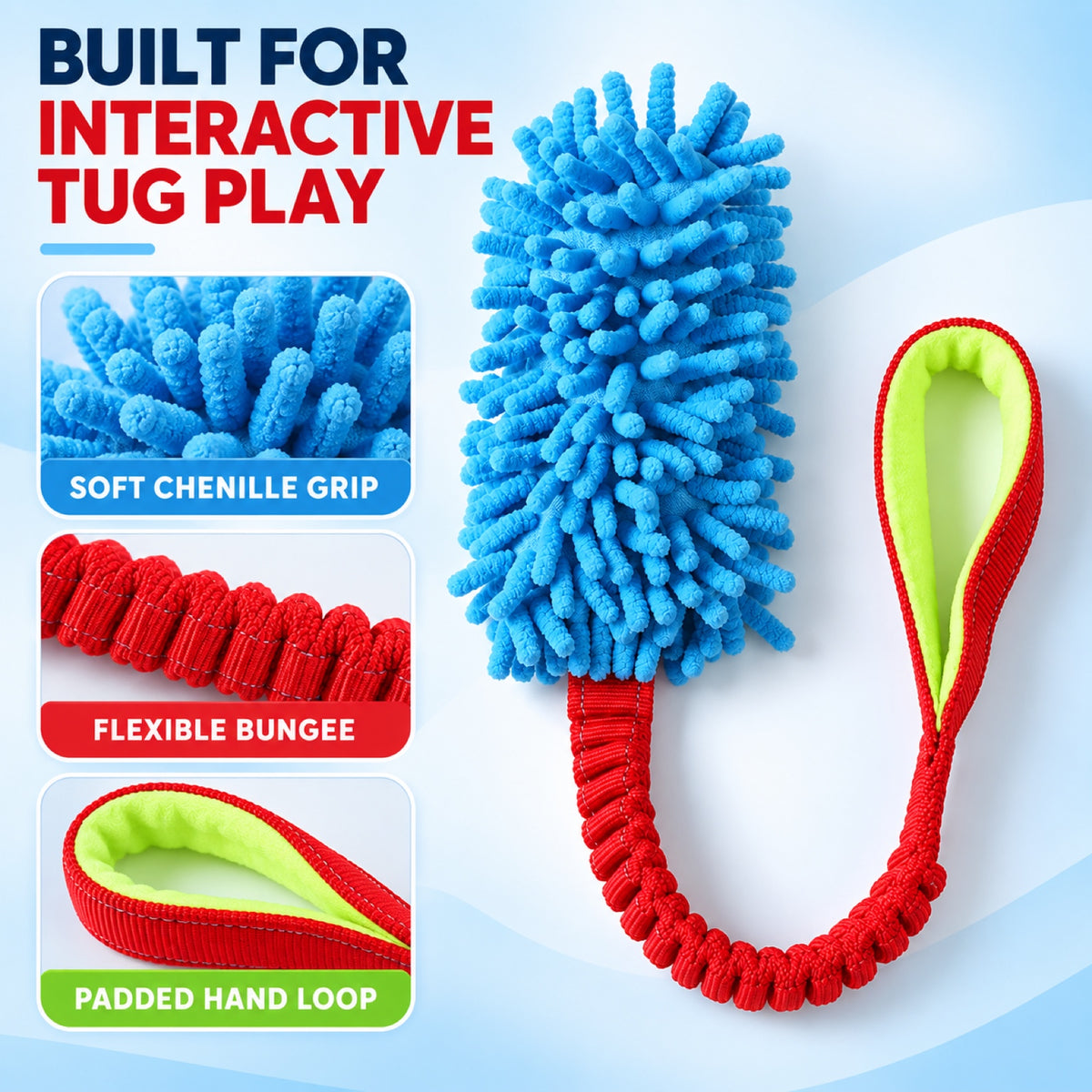 Plush Rope Ball Dog Toy, 7 Colors, By GAVPEPY image 2 - 1.jpg