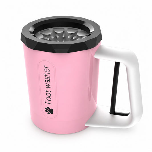 GAVPEPY Plastic Handled Paw Washer Cup, Sizes , White, Green, Pink, for cleaning paws after outdoor walks; reusable cup with the selected color and size shown in the product photos; review the selected variant photo for details image 1 - 1.jpg