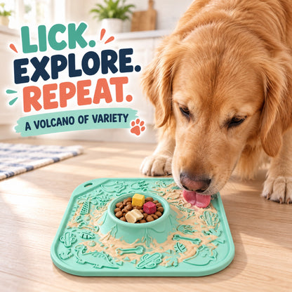 Volcano Dinosaur Silicone Pet Lick Mat, 4 Colors, By GAVPEPY image 2 - 1.jpg