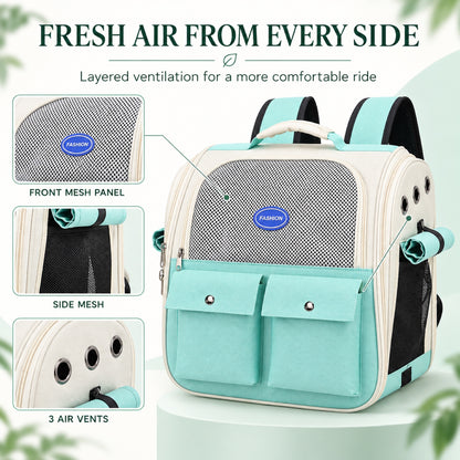 Transparent Space Capsule Pet Backpack, 5 Colors, By GAVPEPY image 2 - 1.jpg