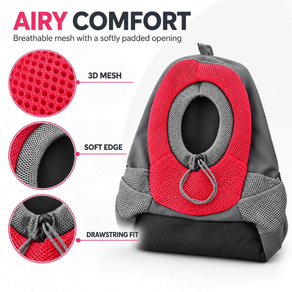 Front Pet Carrier Backpack, 2 Sizes, 6 Colors, By GAVPEPY image 2 - 1.jpg