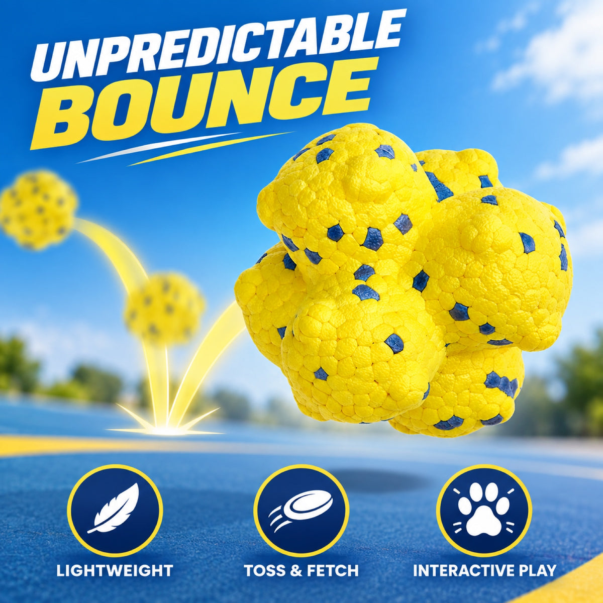 ETPU Molecular Ball Dog Toy, 3 Colors, By GAVPEPY image 2 - 1.jpg