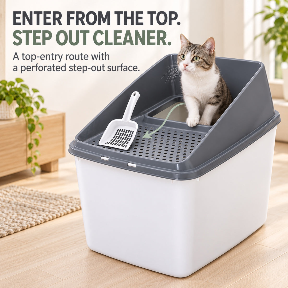 GAVPEPY Top-Entry Enclosed Cat Litter Box, 2 Options image 2 - 1.jpg