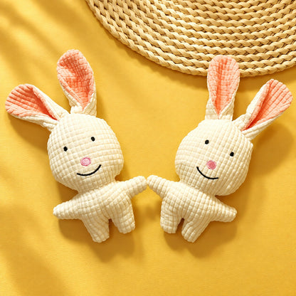 Rabbit Rope Dog Toy, Plush Chew And Tug Toy, 20 x 6 cm, By GAVPEPY image 2 - 2.jpg