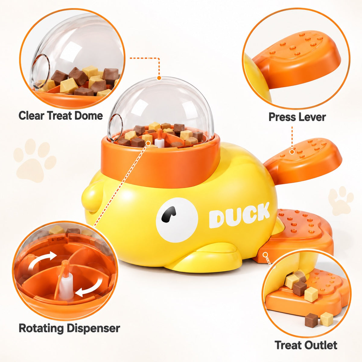 塑料 Treat Dispensing Dog Toy, 1 Style, By GAVPEPY image 3 - 2.jpg