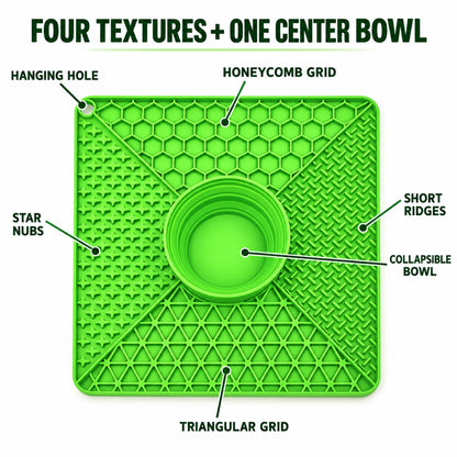 Large 32 cm Silicone Pet Lick Mat with Folding Bowl, 2 Colors, By GAVPEPY image 3 - 2.jpg