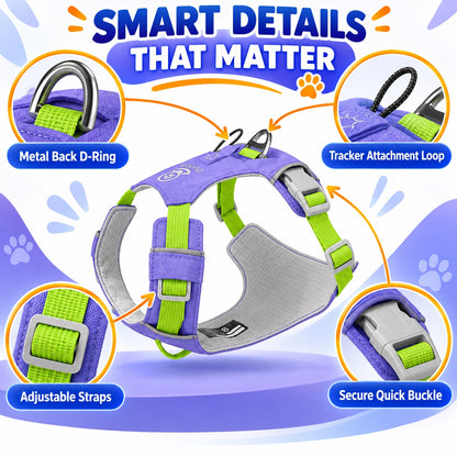 Quick-Dry Outdoor Dog Harness, 13 Colors and 5 Sizes, By GAVPEPY image 3 - 2.jpg