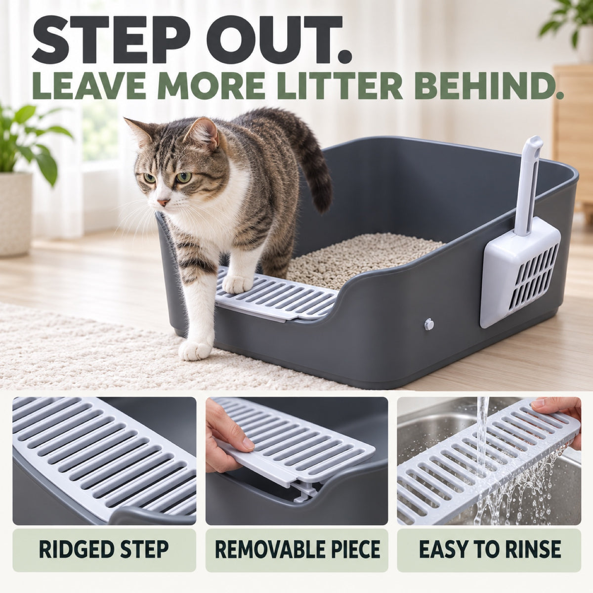 GAVPEPY High-Sided Cat Litter Box, 2 Options image 3 - 2.jpg