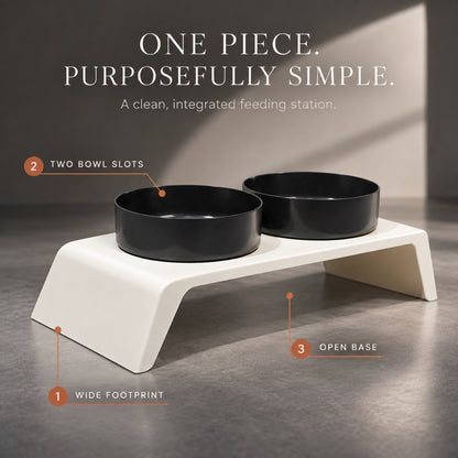 Solid-Color Double Pet Bowl, 2 Colors, By GAVPEPY image 3 - 2.jpg