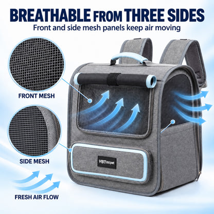 Foldable Ventilated Pet Carrier Backpack, 3 Colors, By GAVPEPY image 3 - 2.jpg