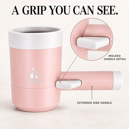 GAVPEPY Plastic Handled Paw Washer Cup, Sizes , Pink, for cleaning paws after outdoor walks; reusable cup with the selected color and size shown in the product photos; review the selected variant photo for details image 2 - 2.jpg