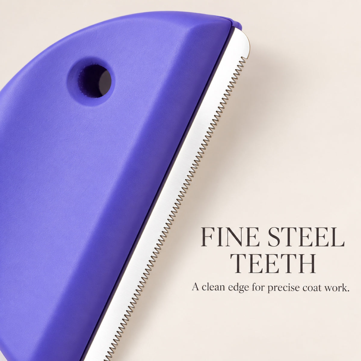 Beechwood Pet Shedding Comb with Stainless Steel Teeth, By GAVPEPY image 3 - 2.jpg