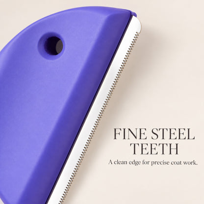 Beechwood Pet Shedding Comb with Stainless Steel Teeth, By GAVPEPY image 3 - 2.jpg