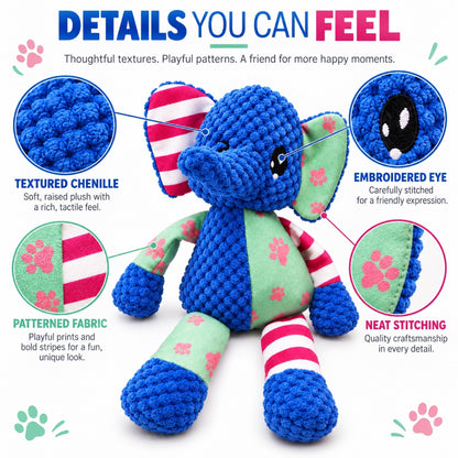 Plush Squeaky Animal Dog Toy, 3 Styles, By GAVPEPY image 3 - 2.jpg