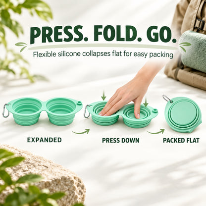 Foldable Dual-Use Silicone Pet Bowl, 7 Colors, By GAVPEPY image 3 - 2.jpg