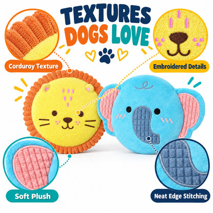 Plush Squeaky Flying Disc Dog Toy, 2 Styles, By GAVPEPY image 3 - 2.jpg