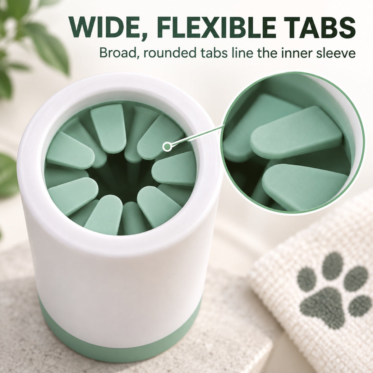 GAVPEPY PP plastic Pet Paw Cleaning Cup, Sizes S, L, Gray, Pink, Green, for cleaning paws after outdoor walks; reusable cup with the selected color and size shown in the product photos; review the selected variant photo for details image 2 - 2.jpg