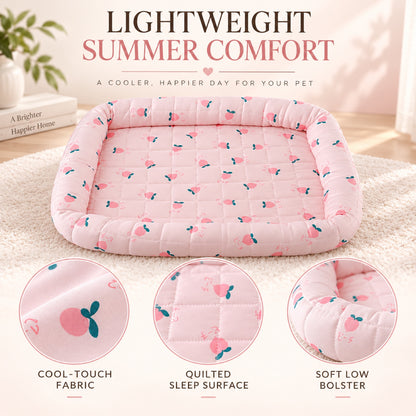 Printed Ice Silk Cooling Pet Bed, 5 Patterns & 3 Sizes, By GAVPEPY image 3 - 2.jpg
