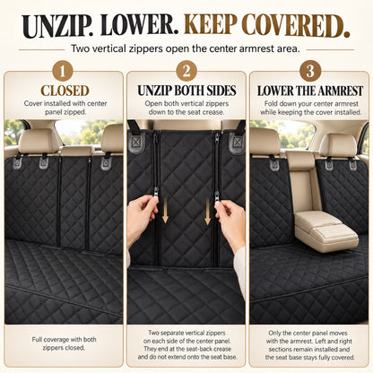Split-Armrest Rear Seat Pet Protector, By GAVPEPY image 3 - 2.jpg