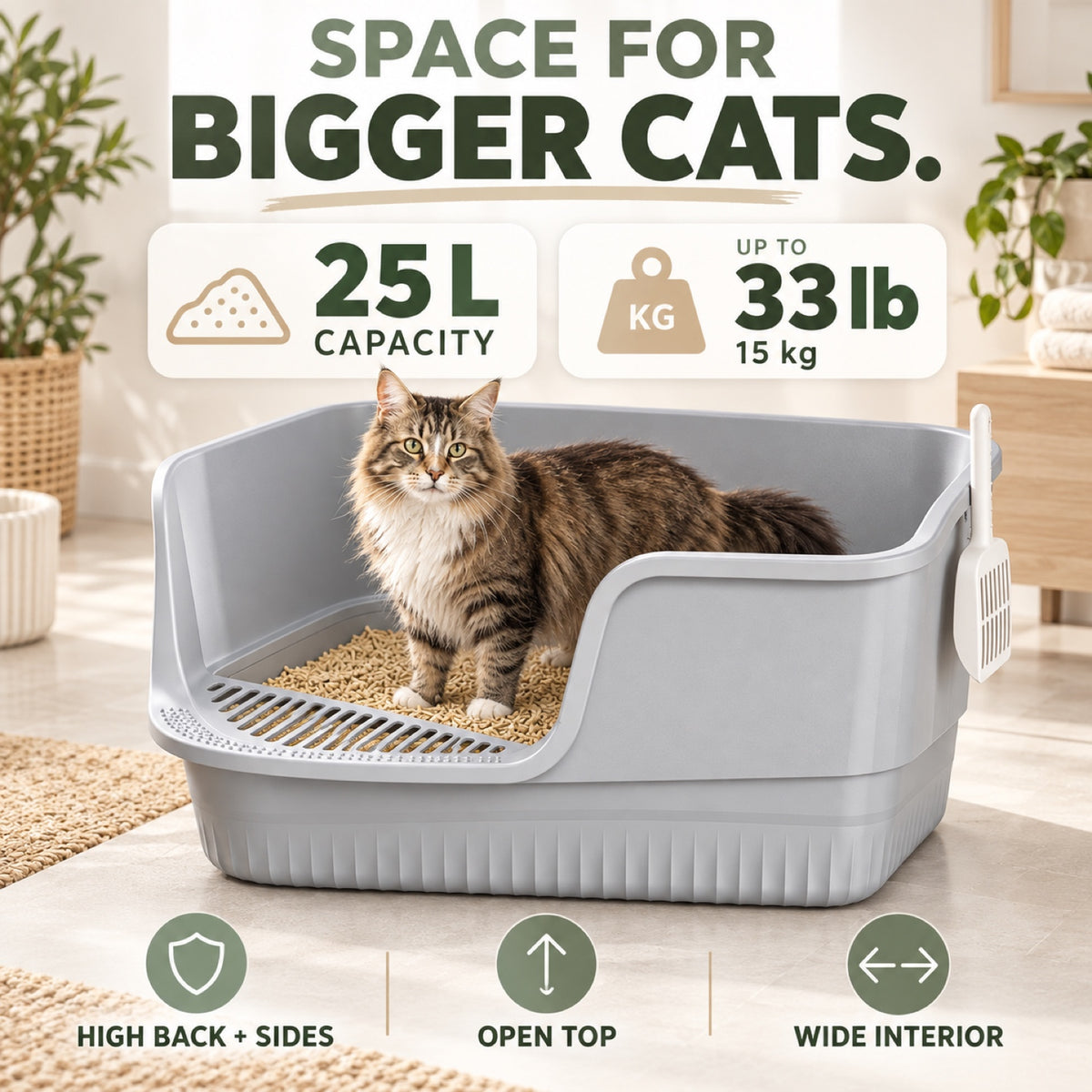 GAVPEPY Extra Large High-Sided Cat Litter Box, 10 Options image 3 - 2.jpg