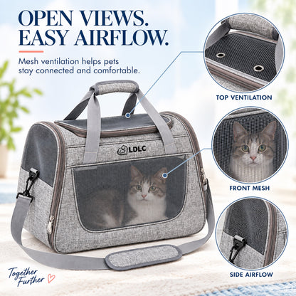 Large Convertible Pet Carrier Bag, 2 Sizes, 4 Colors, By GAVPEPY image 3 - 2.jpg