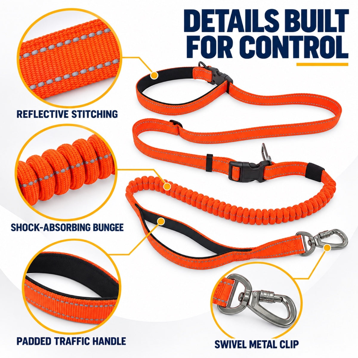 6-in-1 Hands-Free Running Dog Leash, 3 Colors, By GAVPEPY image 3 - 2.jpg