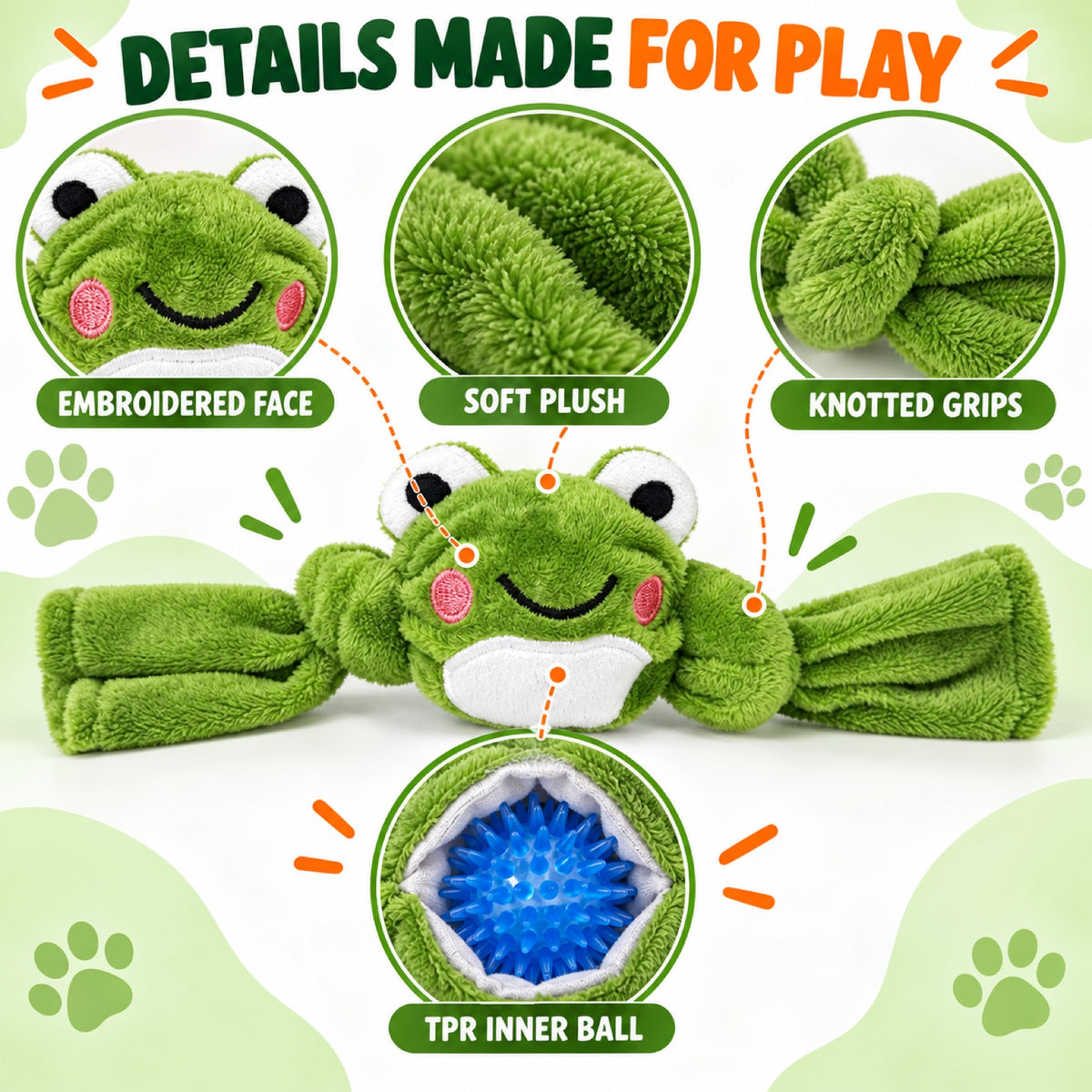 TPR Spiky Squeaky Animal Dog Toy, 2 Styles, By GAVPEPY image 3 - 2.jpg