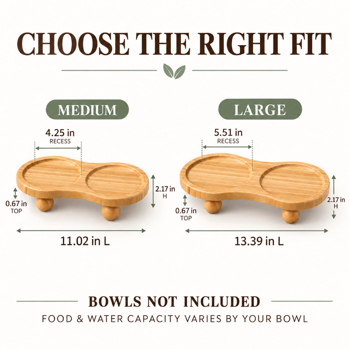 Elevated Double-Bowl Pet Feeding Stand, 2 Sizes, By GAVPEPY image 3 - 2.jpg