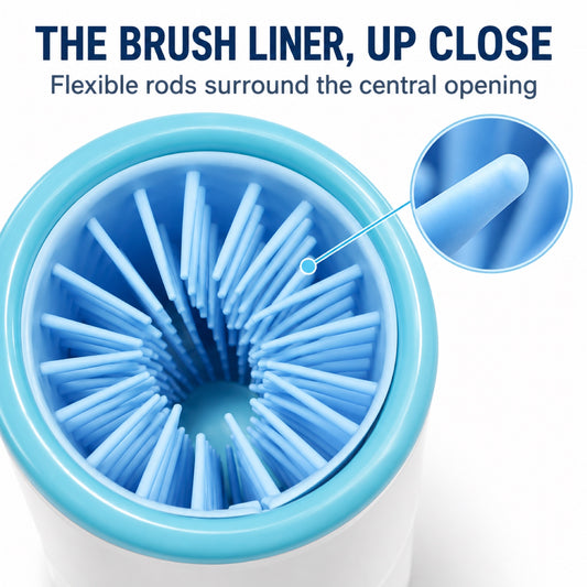 GAVPEPY ABS plastic USB Rechargeable Paw Washer, Sizes S, M, L, As Shown, after rainy walks, park visits and everyday outdoor trips; a reusable cup design for rinsing paws after walks and outdoor play image 2 - 2.jpg