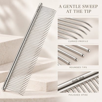 304 Stainless Steel Pet Grooming Comb, 3 Styles, By GAVPEPY image 3 - 2.jpg