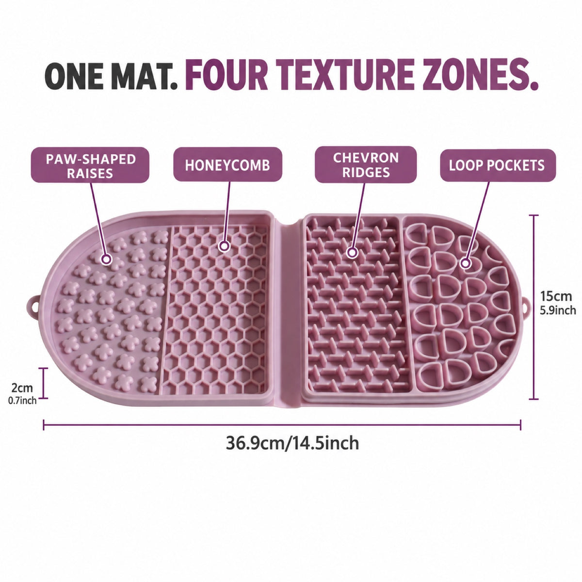 Folding Racetrack Silicone Pet Lick Mat, 3 Colors, By GAVPEPY image 3 - 2.jpg