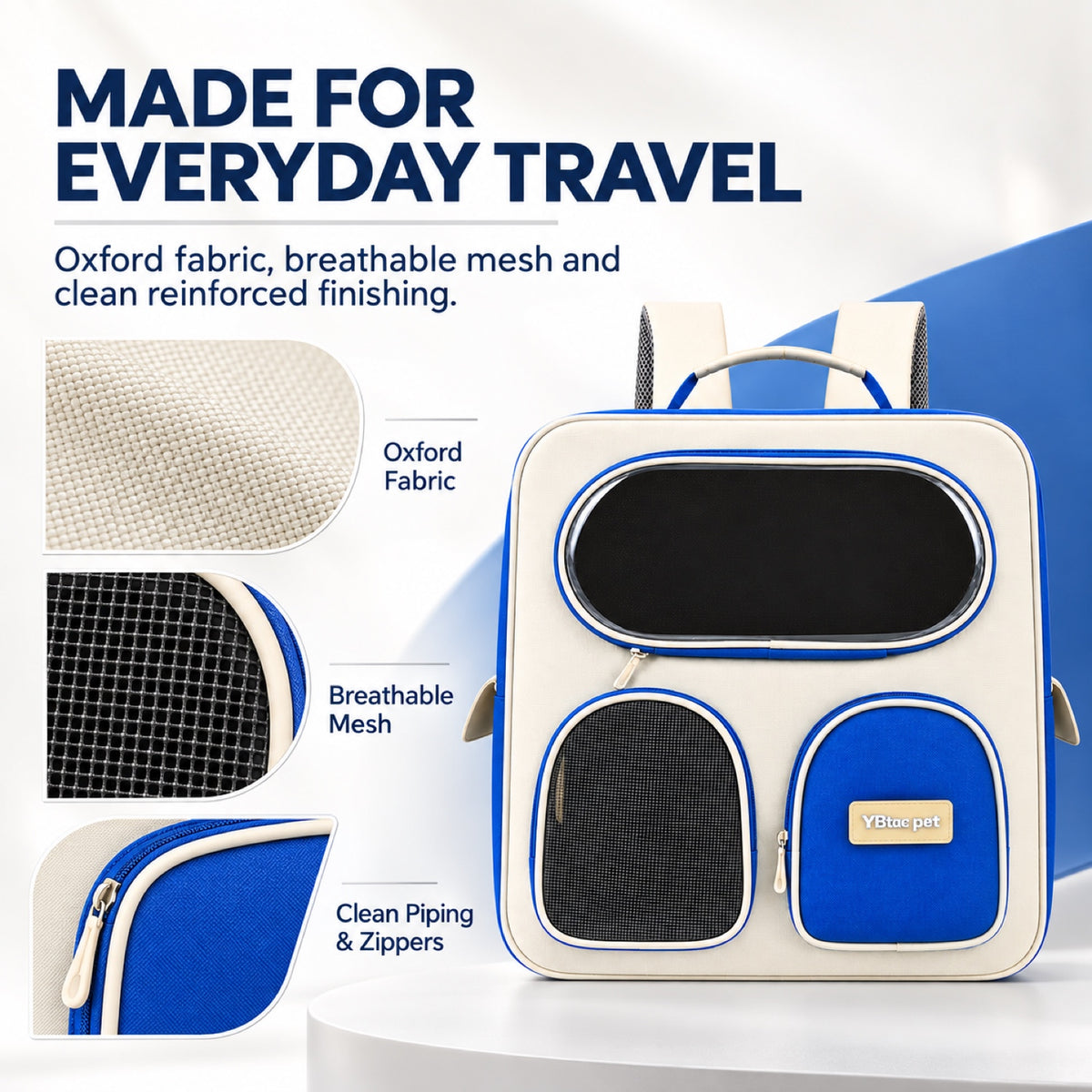 Large Multifunction Pet Backpack, 4 Colors, By GAVPEPY image 3 - 2.jpg
