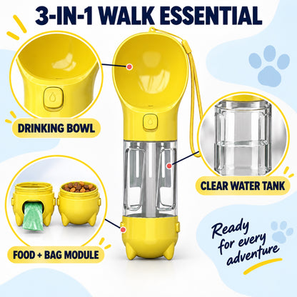 3-in-1 Pet Water Bottle with Waste Bag and Food Containers, By GAVPEPY image 3 - 2.jpg