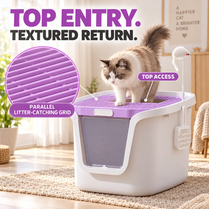 GAVPEPY Enclosed Cat Litter Box, 19 Options image 3 - 2.jpg