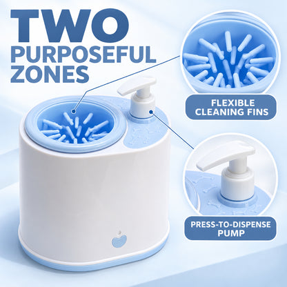 GAVPEPY Plastic Electric Paw Washer Cup, Sizes , White / Blue, White / Gray, after rainy walks, park visits and everyday outdoor trips; a reusable cup design for rinsing paws after walks and outdoor play image 2 - 2.jpg