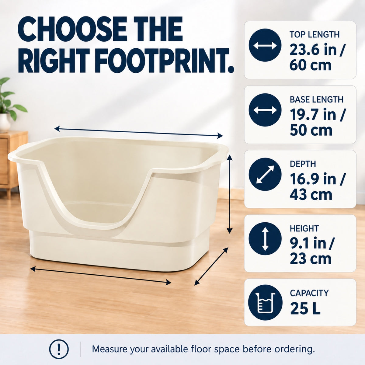GAVPEPY Extra Large High-Sided Cat Litter Box, 3 Options image 3 - 2.jpg