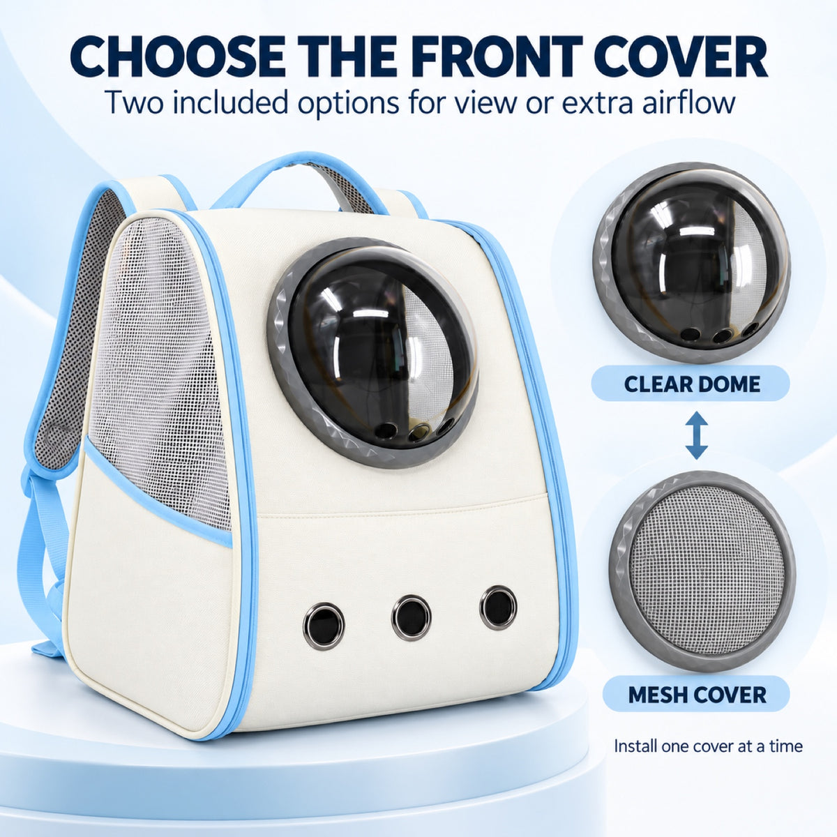 Space Capsule Foldable Pet Backpack, 3 Colors, By GAVPEPY image 3 - 2.jpg