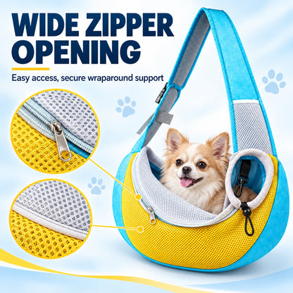 Mesh Pet Sling Carrier, 7 Colors and 2 Sizes, By GAVPEPY image 3 - 2.jpg