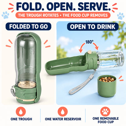 Foldable 2-in-1 Pet Water Bottle and Bowl, 350 or 500 mL, By GAVPEPY image 3 - 2.jpg