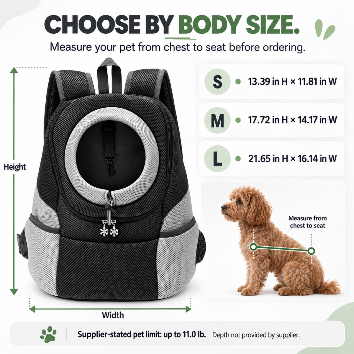 Front Pet Carrier Backpack, 3 Sizes, 4 Colors, By GAVPEPY image 3 - 2.jpg